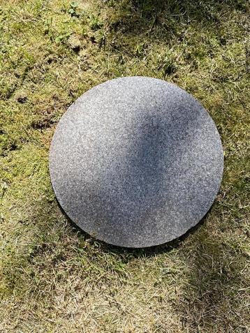 Gladde ronde tegels met glitter grijs/anthraciet 13 stuks  beschikbaar voor biedingen