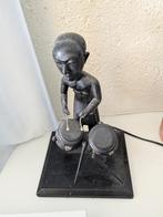 Afrikaans Houten Beeld - Drummer, Ophalen of Verzenden