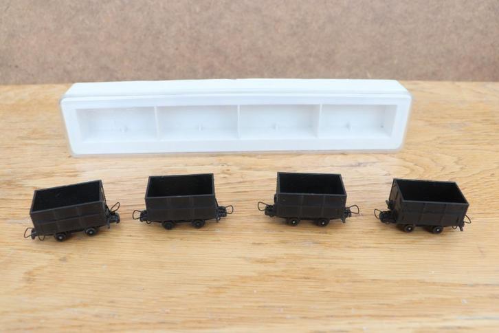 4 x Roco Minitrains 34505 H0e smalspoor kolen wagen trein, Hobby en Vrije tijd, Modeltreinen | H0, Nieuw, Wagon, Gelijkstroom