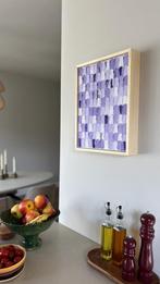 Abstract schilderij paars, Antiek en Kunst, Ophalen of Verzenden