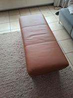 Leolux hocker in leder, Ophalen, Eenpersoons, Zo goed als nieuw, Minder dan 150 cm
