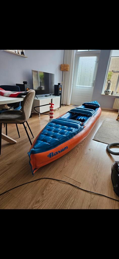Barum Rubber Kano - ZGAN met Peddels & Pomp, Watersport en Boten, Kano's, Zo goed als nieuw, Kajak, Eén persoon, Opblaasbaar, Met peddels