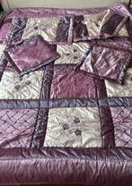 Bedsprei paars nieuw met kussensloop, Ophalen of Verzenden, Zo goed als nieuw, Eenpersoons, Kussen