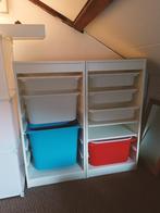 2x Trofast opbergkast met 7 bakken en 2 planken, Ophalen, Zo goed als nieuw, Minder dan 50 cm, 90 tot 105 cm