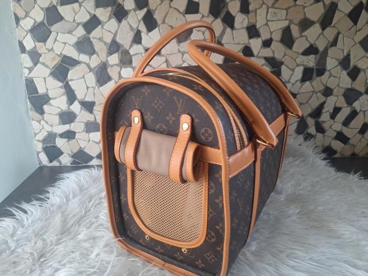 Luxe honden reistas monogram bruin, Dieren en Toebehoren, Honden-accessoires, Ophalen of Verzenden