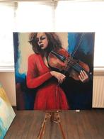 Vioolspel, Antiek en Kunst, Kunst | Schilderijen | Abstract, Ophalen