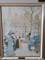 Henry cassiers-Amsterdamse scene herengracht, Antiek en Kunst, Ophalen of Verzenden