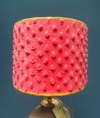 Fuchsia roze velvet lampenkap, Huis en Inrichting, Lampen | Tafellampen, Ophalen of Verzenden, Nieuw, Stof, Minder dan 50 cm