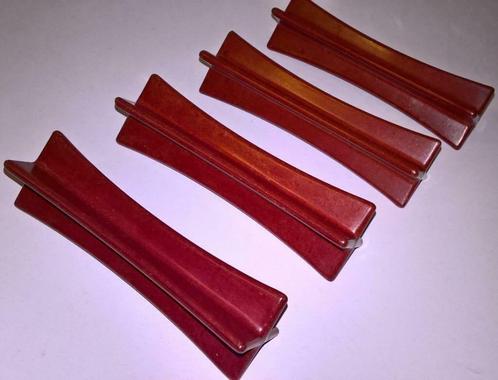 4 Messenlegger bakeliet 2 Vorken in originele doos, Antiek en Kunst, Curiosa en Brocante, Verzenden