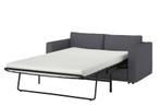 Slaapbank Ikea Vimle donker grijs -  Sleeper couch, Huis en Inrichting, Ophalen, Zo goed als nieuw, Tweepersoons, Rechte bank