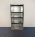 1 x Roldeurkast Steelcase, aluminium, H197 x B100 x D60 cm., Ophalen, Gebruikt