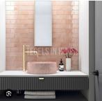 Equipe Manacor pink blush wandtegels 7,5x15 cm 4,5m2, Ophalen, 60 cm of meer, Keramiek, Minder dan 20 cm