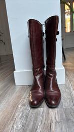 Leren laarzen Mt 41, Hoge laarzen, Bruin, Ophalen of Verzenden, Gedragen