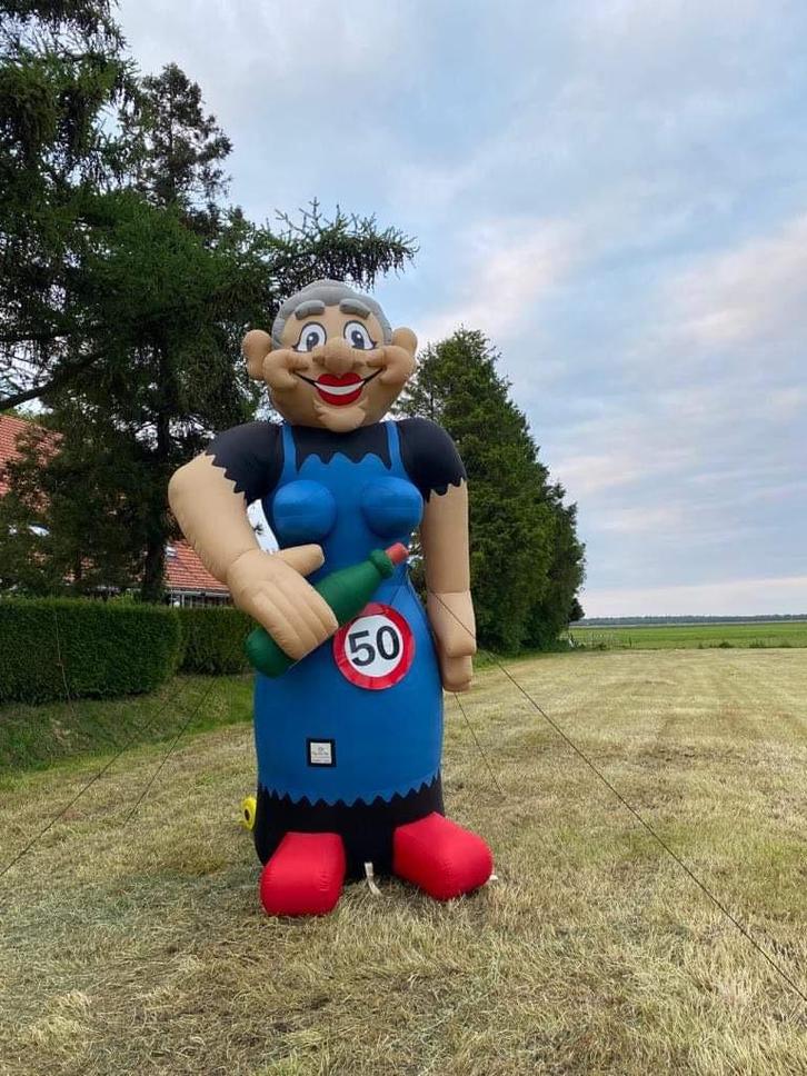 Sarah 4,3 meter te huur FUNLUCHT BEILEN 0613808090, Hobby en Vrije tijd, Feestartikelen | Verhuur, Zo goed als nieuw, Abraham of Sarah