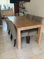 Eethoek met 6 stoelen,2 salontafels en een tv-kast, Ophalen of Verzenden, Gebruikt