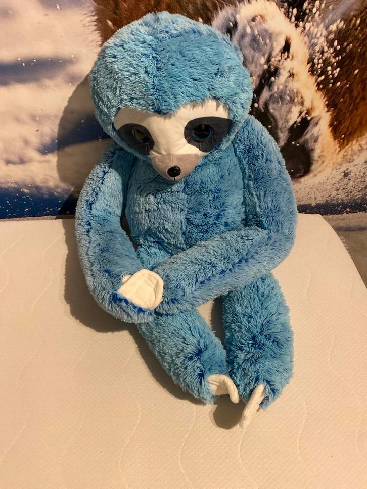 Blauwe Knuffel Luiaard - Zo Goed Als Nieuw!, Kinderen en Baby's, Speelgoed | Knuffels en Pluche, Zo goed als nieuw, Overige typen