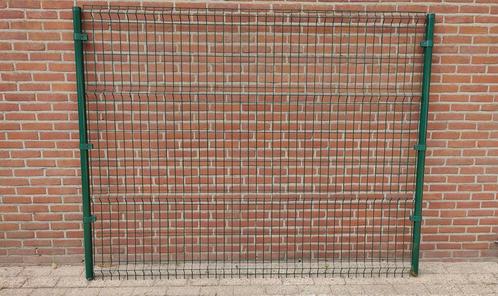 3 x Draadpaneel 183x220 inclusief palen. Tuinafscheiding, Tuin en Terras, Tuinhekken en Hekwerk, IJzer, Ophalen