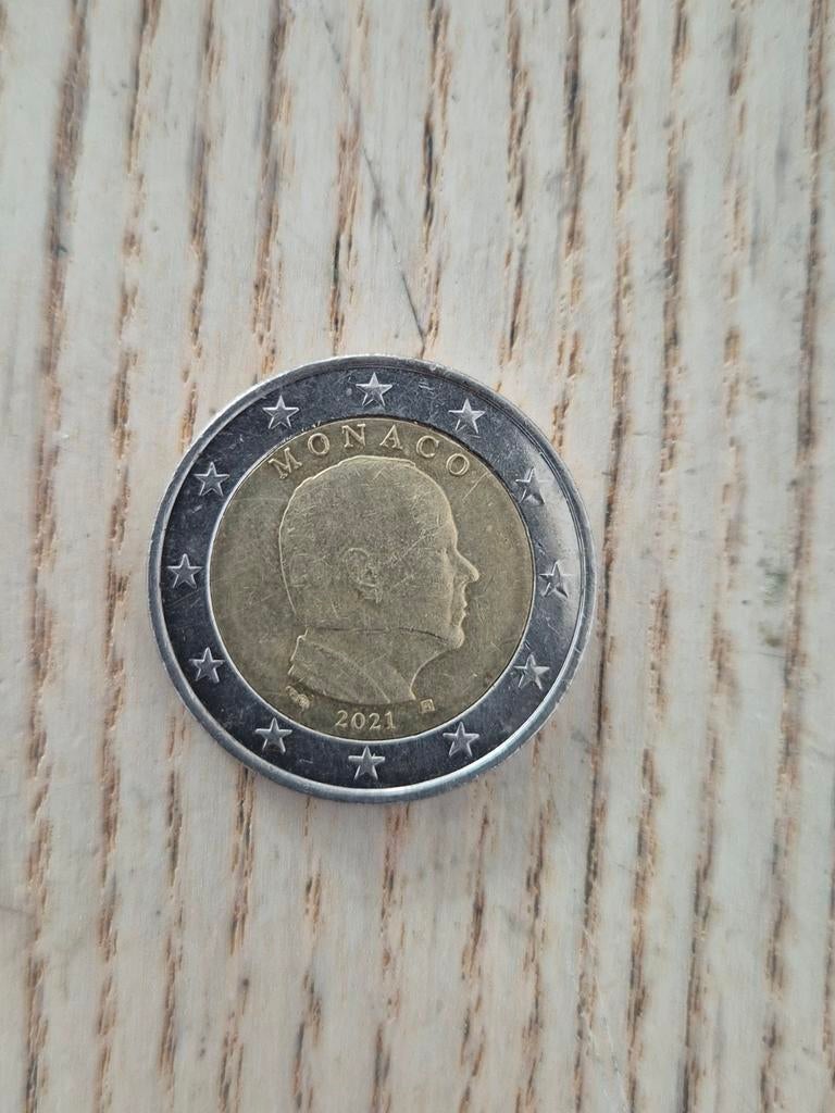Monaco 2021 /2 euro munt, Postzegels en Munten, Munten | Europa | Euromunten, Ophalen of Verzenden, Monaco, 2 euro