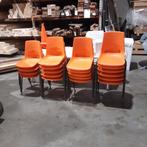 Kuip stoeltjes Kuipstoel stapelbaar oranje, Tuin en Terras, Ophalen, Gebruikt, Kunststof, Stapelbaar