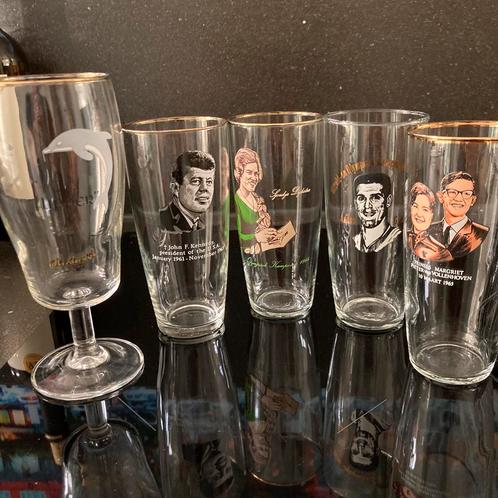 Gelegenheidsglazen jaren 60, Verzamelen, Glas en Borrelglaasjes, Gebruikt, Ophalen of Verzenden