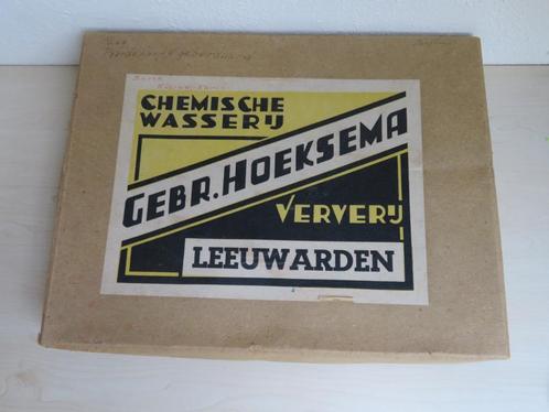 Geweven Art Deco kleed in vooroorlogse doos (gebr. Hoeksema), Antiek en Kunst, Antiek | Kleden en Textiel, Ophalen of Verzenden