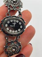 A403 Prachtige zilveren armband horloge, Sieraden, Tassen en Uiterlijk, Antieke sieraden, Ophalen of Verzenden, Zilver, Armband