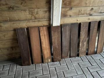 plankje 9 x hardhouten plankjes beschikbaar voor biedingen