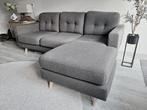 3-zits bank grijs met chaise longue, Huis en Inrichting, Banken | Sofa's en Chaises Longues, Ophalen, Gebruikt