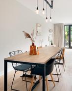 220x90 tafel eikenhout rechthoekig, Huis en Inrichting, Tafels | Eettafels, Ophalen, Gebruikt, Eikenhout, 200 cm of meer