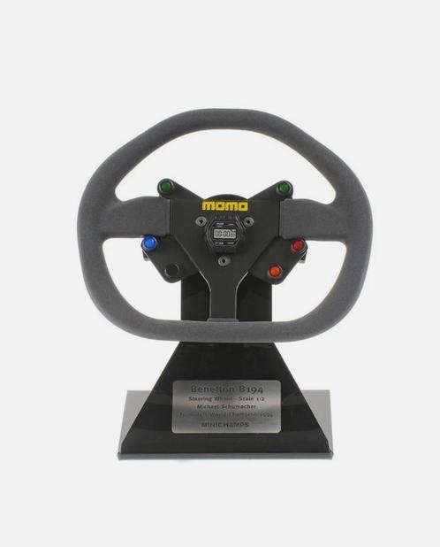 ✅ Michael Schumacher 1:2 Steering Wheel Benetton B194 F1, Verzamelen, Automerken, Motoren en Formule 1, Nieuw, Formule 1, Ophalen of Verzenden