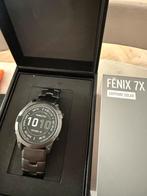 Garmin fenix 7x sapphire solar, Sieraden, Tassen en Uiterlijk, Sporthorloges, Ophalen of Verzenden, Gebruikt, Zwart, Android