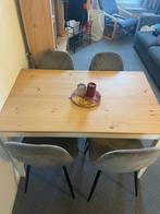Tafel met stoelen, Huis en Inrichting, Tafels | Eettafels, Ophalen, Gebruikt, 50 tot 100 cm, Vier personen