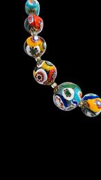 Prachtige Venetiaans Millefiori glazen kralen ketting italy, Sieraden, Tassen en Uiterlijk, Verzenden, Zo goed als nieuw, Overige materialen