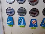 Jaren 60 SPELDJES. 72 STUKS.  (VLIEGTUIGEN) In 1 KOOP!, Ophalen of Verzenden, Zo goed als nieuw, Transport, Speldje of Pin