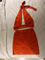 Leuk festival setje rok en top, oranje roze, maat M, Maat 38/40 (M), Nieuw, Oranje, Ophalen of Verzenden