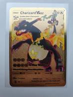 Charizard V Max Black VMAX Pokémon card Metal gold kaart, Ophalen of Verzenden, Nieuw, Losse kaart