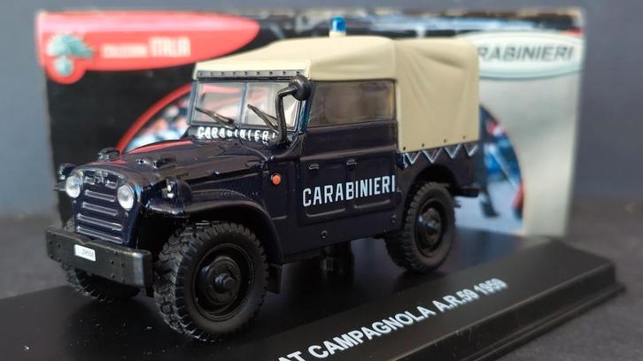 Fiat Campagnola Ar59 Carabinieri 1:43 Edison Giacatolli Pol, Hobby en Vrije tijd, Modelauto's | 1:43, Nieuw, Ophalen of Verzenden