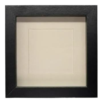 Passe-partout lijst 16x16 cm in walnoot of zwart beschikbaar voor biedingen