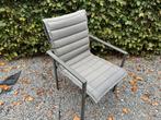 4 alluminium tuinstoelen met kussens, Tuin en Terras, Ophalen, Zo goed als nieuw