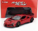 Ferrari SF90XX rood Burago 1:18 NIEUW ! C4F, Burago, Nieuw, Ophalen of Verzenden, Nvt