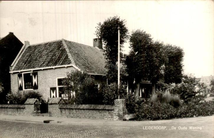 Leiderdorp de oude woning, Verzamelen, Ansichtkaarten | Nederland, Ongelopen, Zuid-Holland, Voor 1920, Ophalen of Verzenden