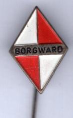 BORGWARD zilverkleurig auto speldje ( A_115 ), Verzamelen, Speldjes, Pins en Buttons, Verzenden, Zo goed als nieuw, Transport