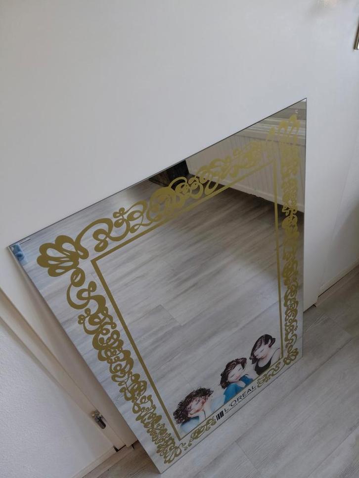 Loreal kapperspiegel 60x90 cm reclame spiegel, Huis en Inrichting, Woonaccessoires | Spiegels, Gebruikt, 50 tot 75 cm, Minder dan 100 cm