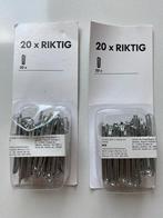 2 setjes Ikea Riktig gordijnhaken, Nieuw, Minder dan 100 cm, Grijs, Minder dan 50 cm