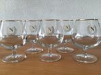 5 Cognac glazen Napoleon met goud bewerkt, Antiek en Kunst, Antiek | Glas en Kristal, Ophalen of Verzenden