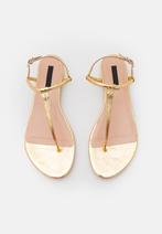 Inuovo teensandalen teen sandalen slippers goud metallic 39, Kleding | Dames, Schoenen, Overige kleuren, Nieuw, Sandalen of Muiltjes