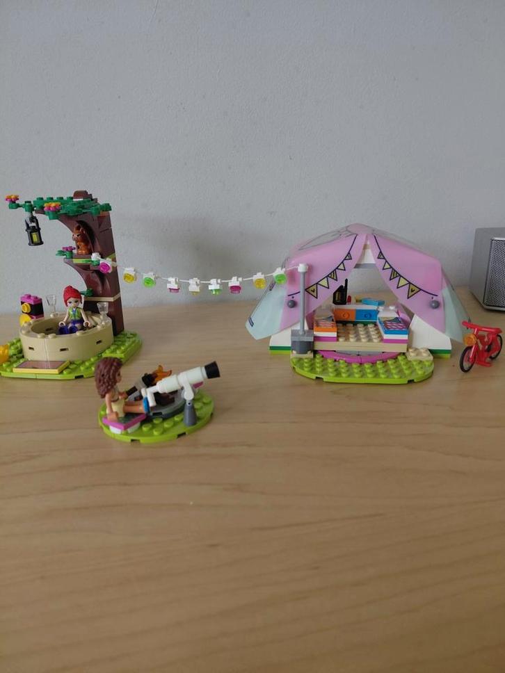 Lego Friends Camping Tent Set, Kinderen en Baby's, Speelgoed | Duplo en Lego, Gebruikt, Lego, Complete set, Ophalen