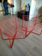 Vintage rode Ikea Järpen draadstoel, Huis en Inrichting, Stoelen, Ophalen, Gebruikt, Twee, Vintage