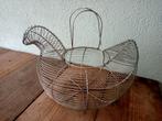 Kip eiermand draadstaal, brocante, Ophalen of Verzenden, Zo goed als nieuw, Rond, Overige materialen