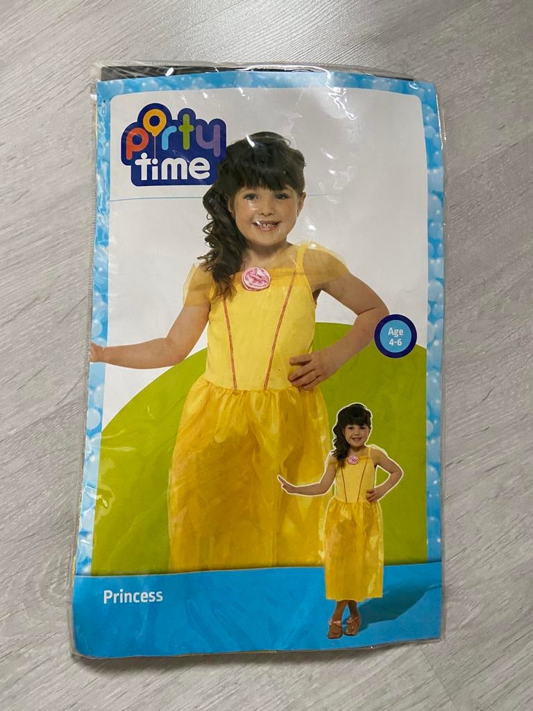 Bella verkleed jurk mt 4-6jaar, Ophalen of Verzenden, Zo goed als nieuw, Meisje